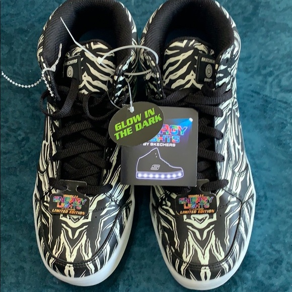 skechers glow in the dark